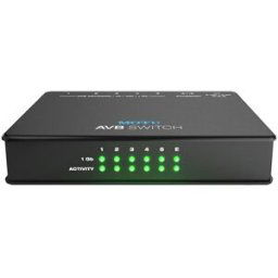 Motu Conversor de Formatos Digitales Avb Switch. Negro