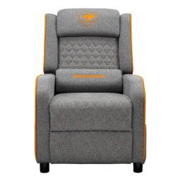 Butaca gaming COUGAR Ranger One gris reposapiés reclinable soporte 150 kg textil acero
