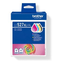 Pack cartuchos tinta Brother LC527XLVAL Negro Cian Magenta Amarillo XL Value Pack