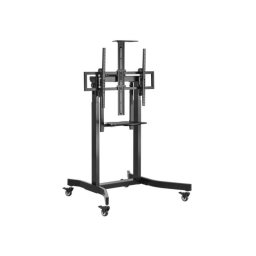 Carro TV motorizado Equip 650633 120kg 55"-100" ruedas bloqueo ajuste altura gestión cables