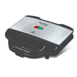Sandwichera Moulinex SM156D 700W Acero inoxidable Capacidad 2 sandwiches Bloqueo Grill Antiadherente