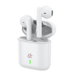 Auriculares Celly PULSESOUNDWH inalámbricos True Wireless para llamadas y música con micrófono integrado, control táctil, funda magnética y USB-C blancos