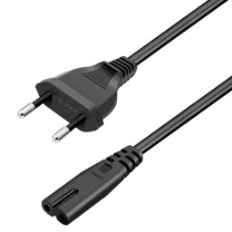 PcCom Essential Cable de Alimentación C7/Schuko 1.8m Negro