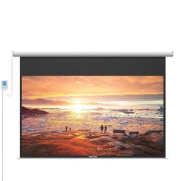 Pantalla de proyección PRIXTON Cinema Max 100" 4 capas eléctrica PVC 16:9 motor silencioso