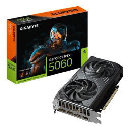 Tarjeta Gráfica Gigabyte GeForce RTX 5060 WINDFORCE MAX OC 8GB GDDR7 Reflex 2 RTX AI DLSS4