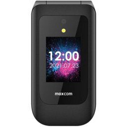 Móvil con tapa MaxCom MM827L SIM doble 4G 2.8" Negro batería 1400 mAh linterna