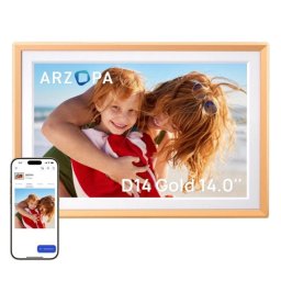 Marco de fotos digital Arzopa 10,1" IPS Táctil, Cloud Inalimitado, Wi-Fi, App Arzopa, Multilenguaje