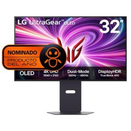 Monitor OLED LG UltraGear 32GX870A-B, 32", 4K UHD (240/480Hz), 0,03 ms, DP 2.1, USB-C 90W, HDR 400
