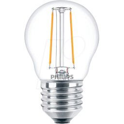 PHILIPS PHI 34776200 - Lámpara LED E27, 2 W, 250 lm, 2700 K, filamento