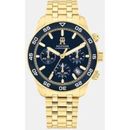 Tommy Hilfiger Reloj de hombre TH85 Chrono 1792158 de acero dorado. Oro
