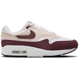 Nike Zapatillas casual de mujer Air Max 1 . Blanco / Burdeos 37,5