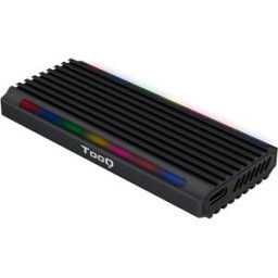 Tooq Caja Externa SSD M.2 NGFF/NVMe SSD - USB 3.1 Gen 2 USB-C RGB