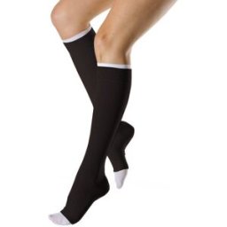Venosan Medias elásticas de compresión clase 2 Rodilla sin puntera 1 par Black M
