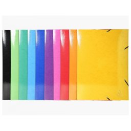 Carpeta exacompta iderama gomas carton 600 gr tres solapas din a3 colores surtidos