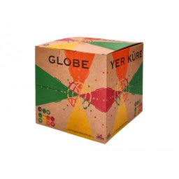Globo terraqueo liderpapel con luz fisico y politico diametro 20 cm