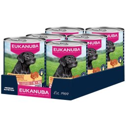 Eukanuba Senior Rico en pavo con zanahorias - Pack % - 24 x 400 g