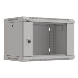 Bastidor de pared Lanberg WF03-5306-10S 6U 60kg Bloqueo teclado Rieles rack Gris