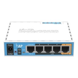 Router MikroTik hAP RB951Ui-2nD 2.4GHz WiFi PoE Blanco Preconfigurado Hogar/Oficina