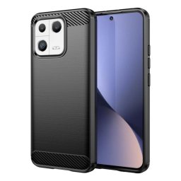 Funda de silicona y policarbonato diseño fibra de carbono protección total smartphone