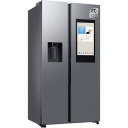 Samsung Frigorífico Americano Family Hub Bespoke AI 178cm Balda Botellero 614L Clase E Inox RS90F66BETEF. Inox