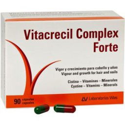Vitacrecil Complex Forte cabello y uñas cápsulas 90 u