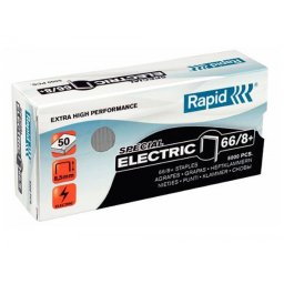 Grapas rapid nº 66/8+ galvanizadas super strong caja de 5000 unidades