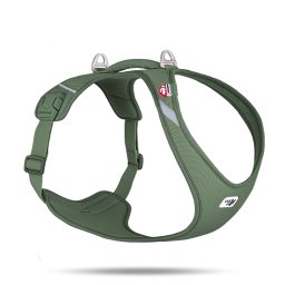 Arnés Curli Belka Air-Mesh, musgo - 2XL: 62,8 - 70,1 cm de contorno de pecho