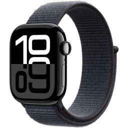 Apple Watch Series 10 GPS 42mm Caja Aluminio Negro Azabache con Correa Loop Deportiva Tinta