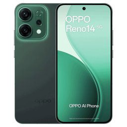 Smartphone OPPO Reno14 5G 12GB RAM 512GB 6.59" AMOLED 120Hz Dual SIM IP69 6000mAh Luminous Green