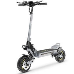 Patinete eléctrico 45 km/h 700 W con suspensión y luces LED plegable aluminio
