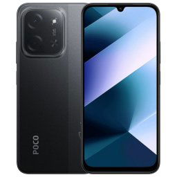 POCO C85 8GB 256GB 6.9" 120Hz Dual SIM 4G 6000mAh 33W 50MP IP64 Android 15 Negro