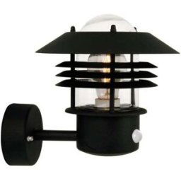 Nordlux Aplique de exterior con sensor de movimiento vintage negro ip54