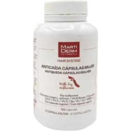Martiderm Hair System Cápsulas Anticaída Mujer Complemento Alimenticio 120 caps.