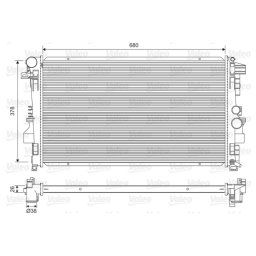 Radiador, refrigeración de motor VALEO 734887