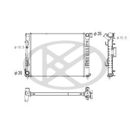 Radiador, refrigeración de motor KOYORAD PL493913