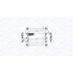 Radiador, refrigeración de motor MAGNETI MARELLI 350213215100