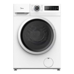 Lavadora carga frontal Midea MF110W100BA10/W-ES 10 kg 1400 rpm clase A vapor blanca