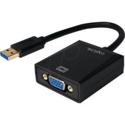 LOGILINK UA0231 - Adaptador VGA, conector USB 3.0 macho a conector VGA hembra