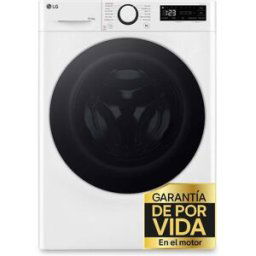 LG Lavadora secadora 10 kg lavado, 6 kg secado, 1.400 rpm, inteligencia artificial - F4DR6010A1W. Blanco