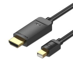 Cable Conversor Vention HAHBG Mini DisplayPort Macho a HDMI Macho 1.5m Negro 4K@30Hz