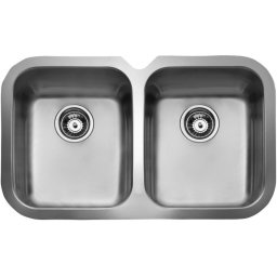 Fregadero Teka BE 2C 765 Acero Inoxidable Doble Seno Rectangular 340x400 mm