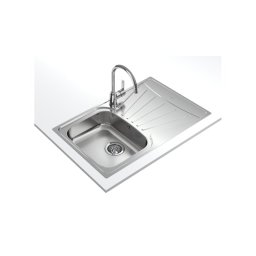 Fregadero Teka StarBright 45 E-XP 1C 1E Acero Inoxidable Rectangular 1 Seno Escurridor Derecho