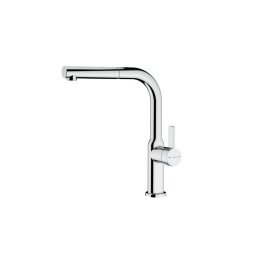 Grifo Cocina Teka Oval 938 Cromo Pull-Out Giratorio Palanca Sencillo 3/8" Tipo L