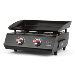 Plancha a gas Vitrokitchen PG230NB 5000W 1 zona 530x470mm negra independiente