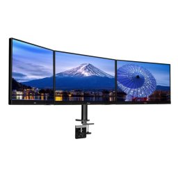Soporte de monitor iiyama Desk Mount para 3 pantallas con abrazadera, 30 kg, negro