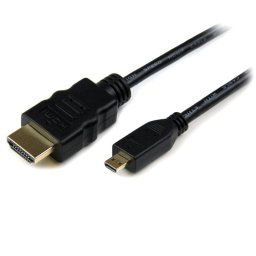 Cable HDMI Micro HDMI StarTech HDADMM50CM 0.5m 4K 3D ARC Black Macho a Macho