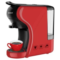Sogo SS-5675 Cafetera Espresso Multi Cápsula Roja