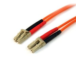 Cable de fibra óptica StarTech 50FIBLCLC10 LC-LC multimodo OM2 10 m LSZH naranja