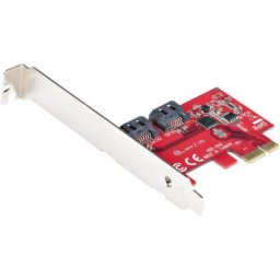Tarjeta SATA StarTech PCIe 2 Puertos 6Gbps ASM1061 Perfil Bajo Completo