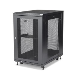 Rack Servidor StarTech 18U 19" 4 Postes Cerradura Ruedas Acero Negro 450 kg